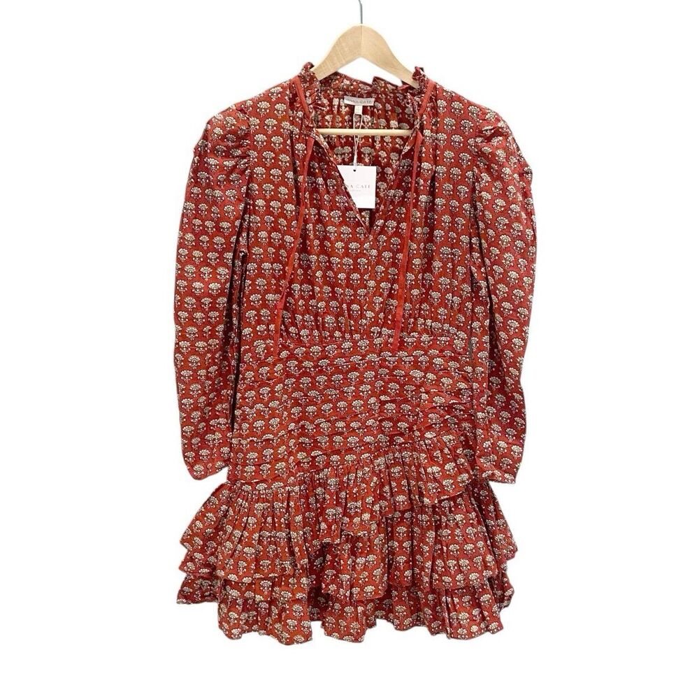 Anna Cate Honey on Miami Isabella Dress Red/Geko Women’s Size Small